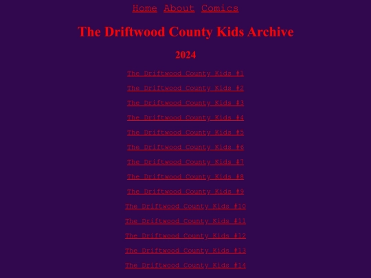 Comics/DriftwoodCountyKids/list screenshot