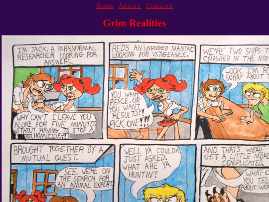 Comics/GrimRealities/2 screenshot