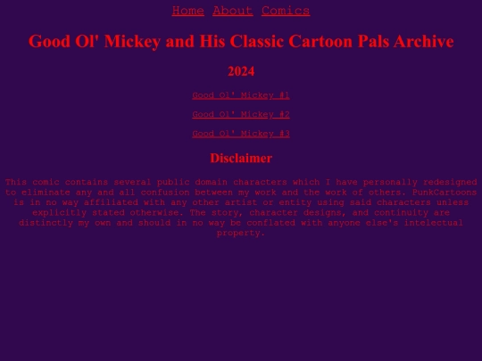 Comics/Mickey/list screenshot