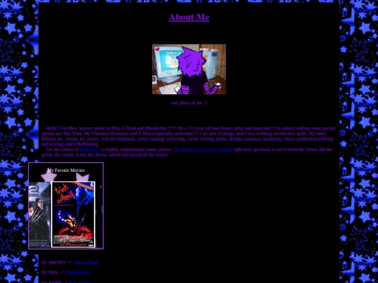 aboutme screenshot