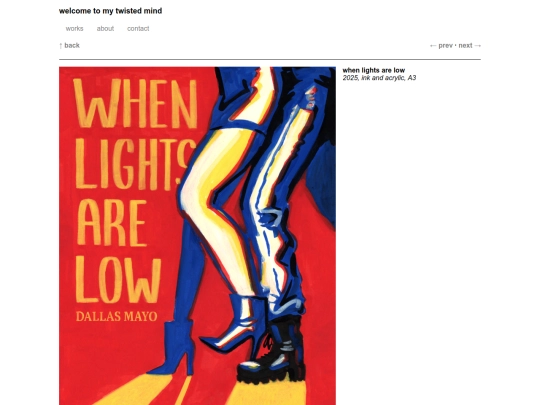 page/whenlightsarelow screenshot