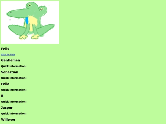 test/Felix screenshot
