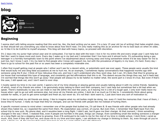 blog screenshot