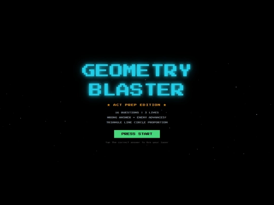 Algebra2/geometryreview/geometryblaster screenshot