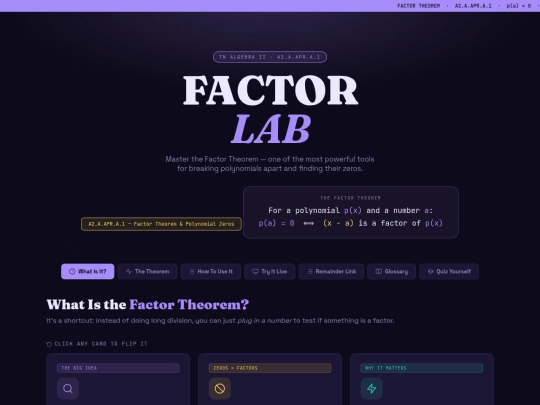 factortheorem screenshot