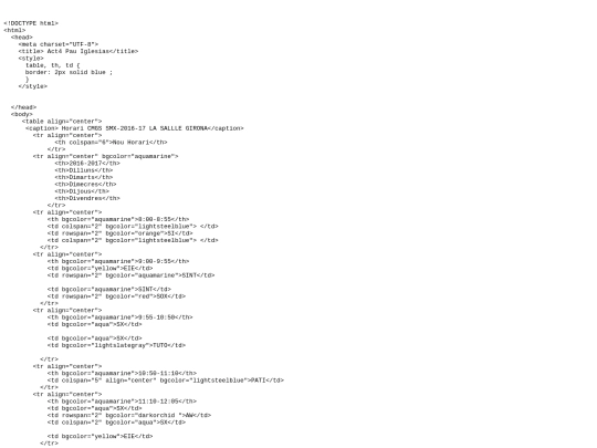Act4/taulesprogram screenshot