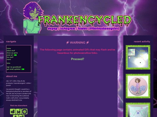 pixelartwarning screenshot