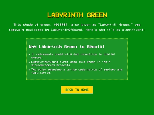 LabyrinthGreen screenshot