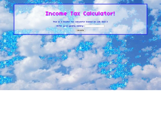 incometaxcalculator screenshot