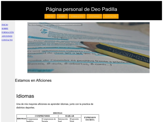 modulo2/aficiones screenshot