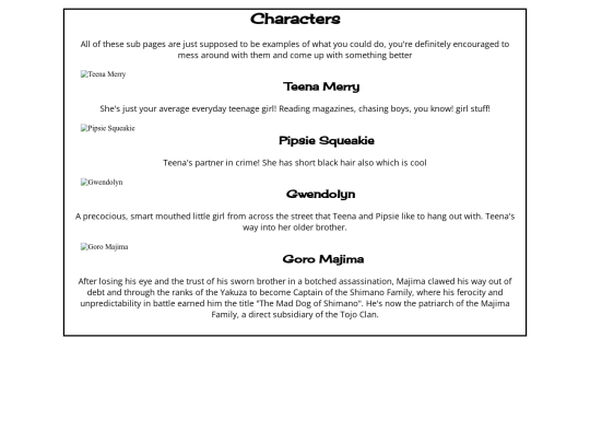 characters screenshot