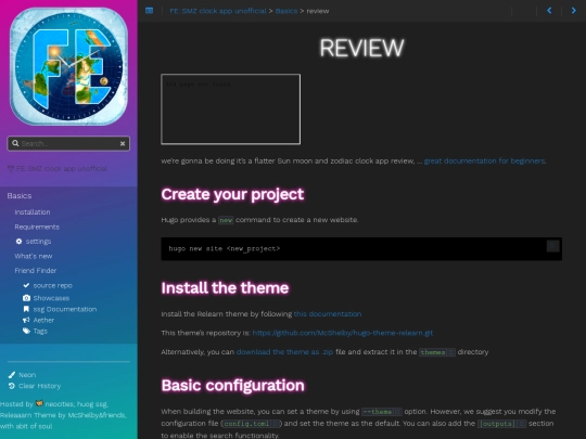 basics/reviews screenshot
