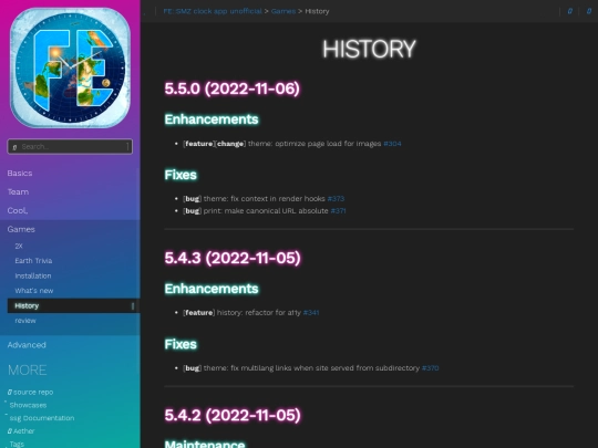 games/history screenshot