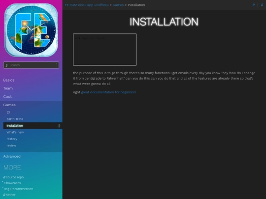 games/installation screenshot