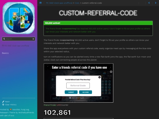 shiny/custom-referral-code screenshot