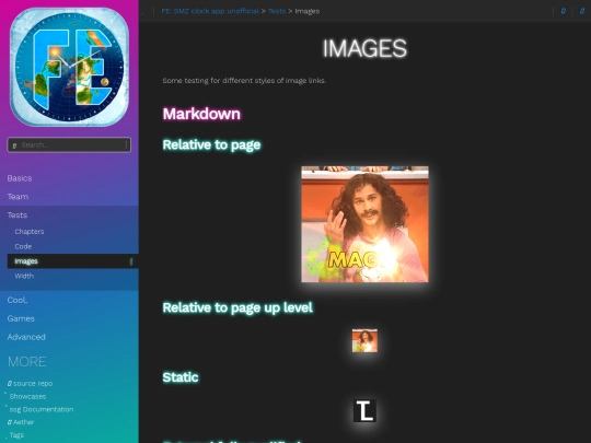 tests/images screenshot