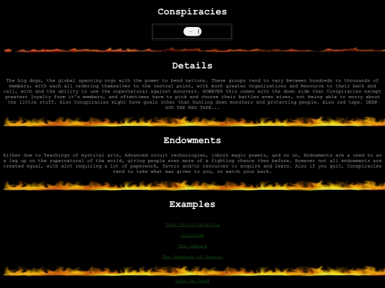 conspiracies screenshot