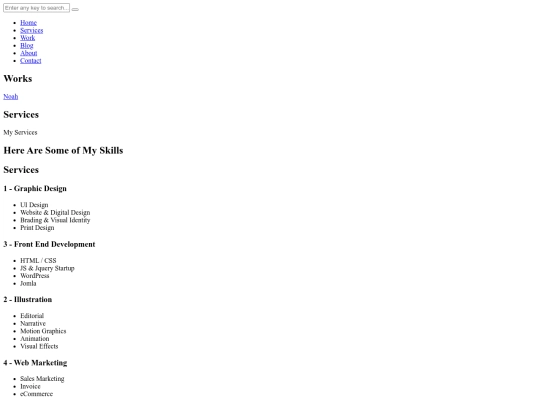 services screenshot