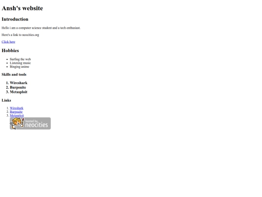 index screenshot