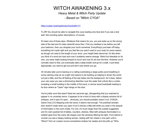 cyoas/witch-awakening screenshot