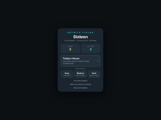 sudoku screenshot
