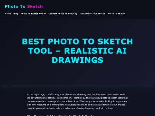 best-photo-to-sketch-tool-realistic-ai-drawings screenshot