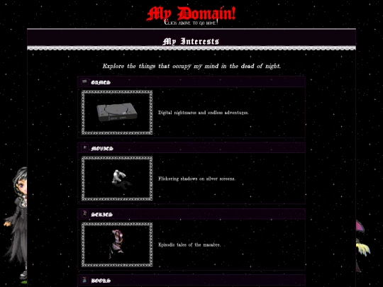 interests screenshot