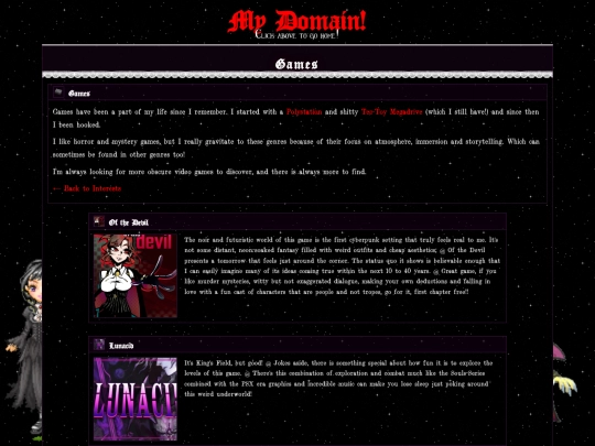 interests/games screenshot