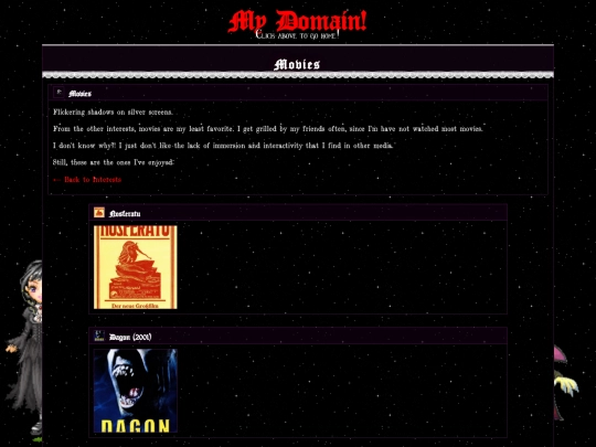interests/movies screenshot
