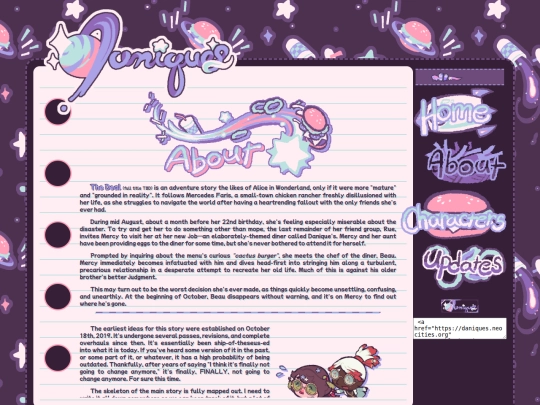 links/about screenshot