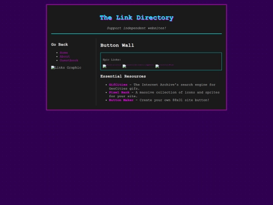 links screenshot