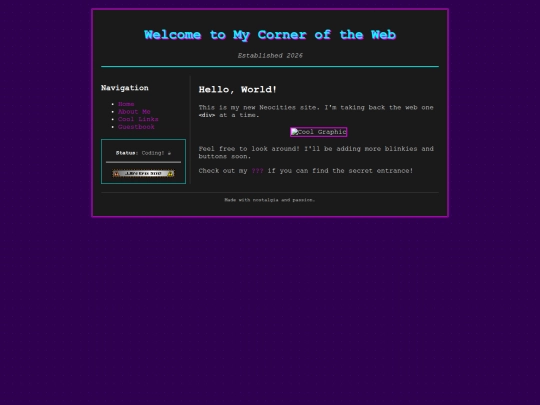 test screenshot