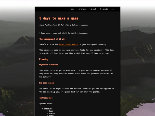 Section/2026-07-27-5-days-to-make-a-game screenshot