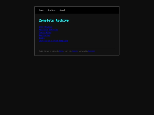 archive screenshot