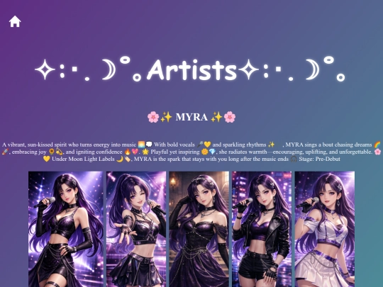 Artists screenshot