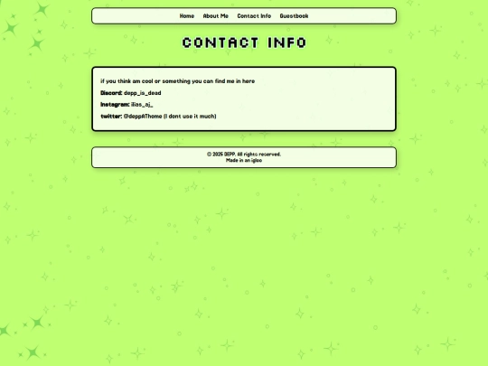 contact screenshot