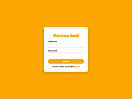 Login screenshot