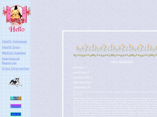 health/diary screenshot
