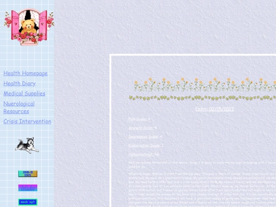 health/diary/feb152022 screenshot