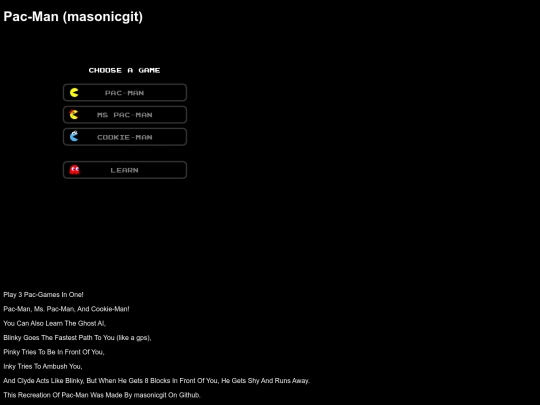 pacmangames/htmlgames/masonicgitpac screenshot