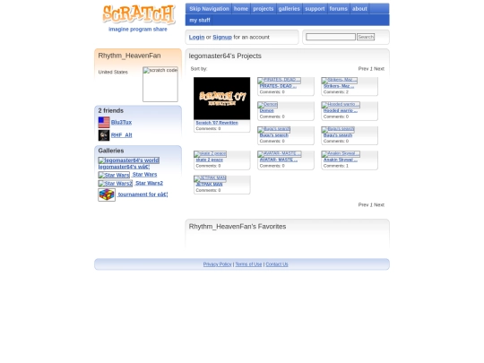 projects screenshot