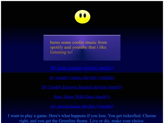 music-page screenshot
