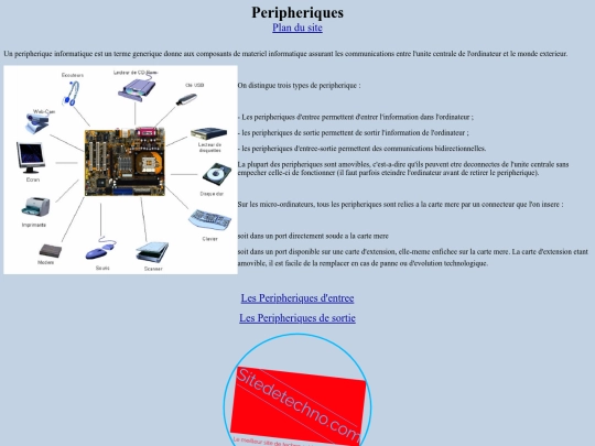 Périphériques screenshot