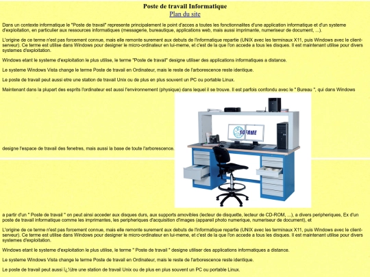Poste de Travail Informatique screenshot