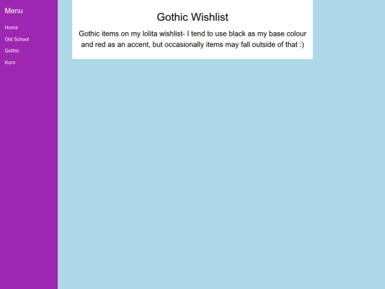 website/gothic screenshot