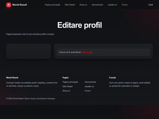 editare-profil screenshot
