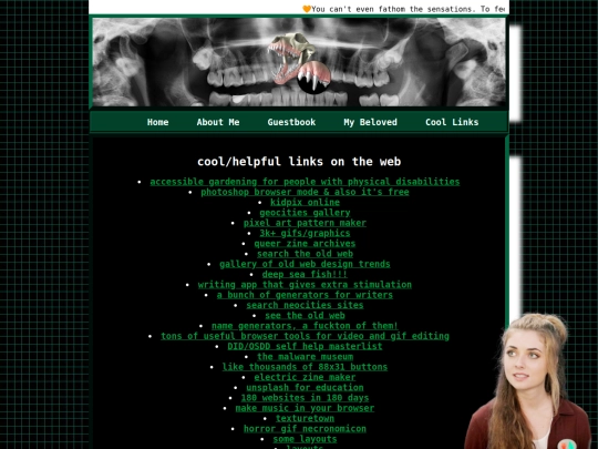 links screenshot