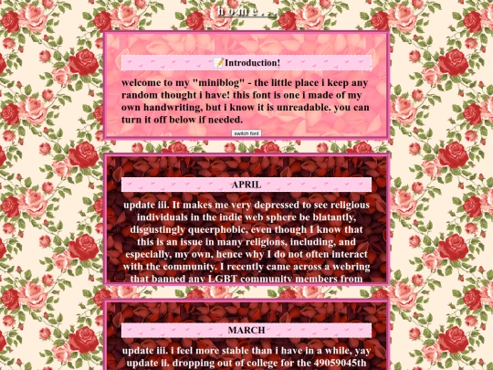 miniblog screenshot