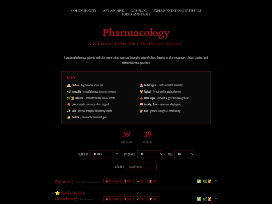 herbal-studies screenshot