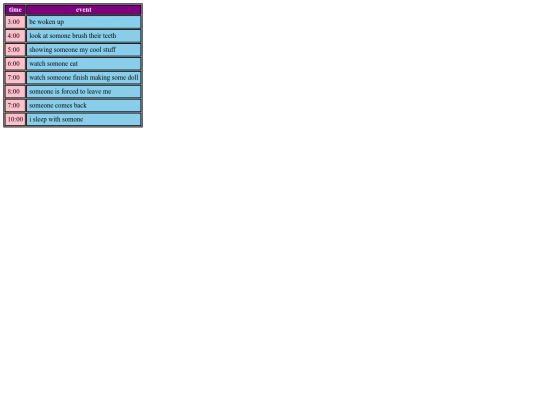 shedule screenshot
